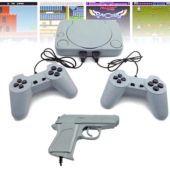 Cosmostech Süper 8 Bit Game Atari 2 Oyun Kolu 1 Tabanca Mario ve Onlarca Oyun Yüklü - 3