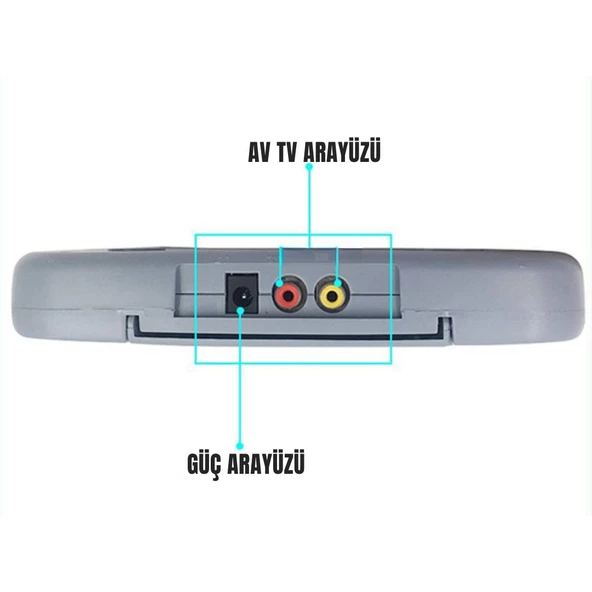 Cosmostech Süper 8 Bit Game Atari 2 Oyun Kolu 1 Tabanca Mario ve Onlarca Oyun Yüklü - 5