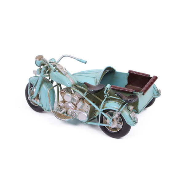 Dekoratif Metal Motosiklet Sepetli 1510A-7919 Model-M74 - 2