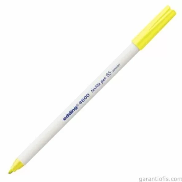 Edding 4600 Fosforlu Sarı Kumaş Boyama Kalemi (T-Shirt/Tekstil Pen) ürün görseli 1
