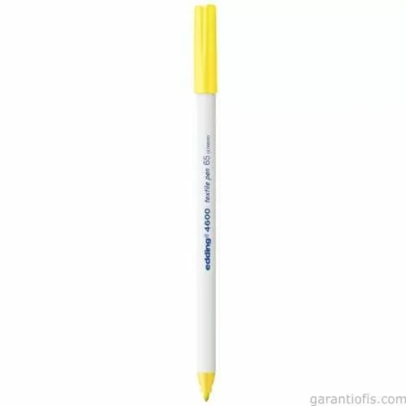 Edding 4600 Fosforlu Sarı Kumaş Boyama Kalemi (T-Shirt/Tekstil Pen) - Resim 2