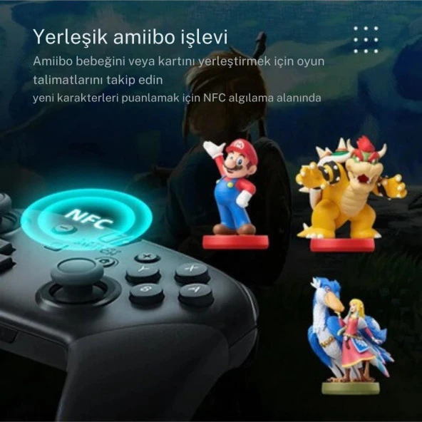 Nintendo Switch Splatoon 2 Pro Controller Kablosuz Oyun Kolu PC Uyumlu - Resim 8