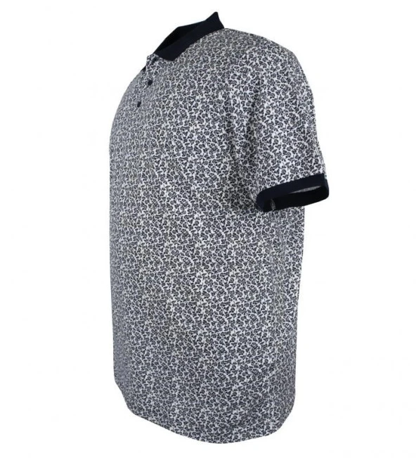 Erkek Büyük Beden 125 Kilo İçin Uygun Polo Yaka Likralı Pike Tişört - 5