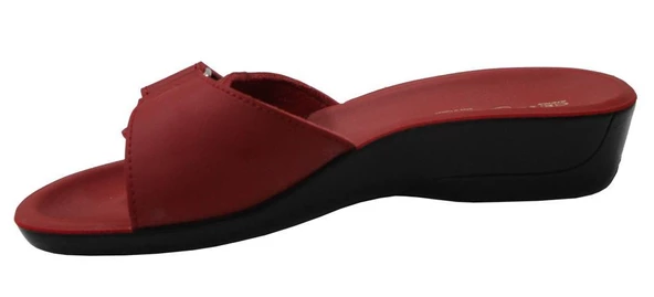 Ceyo Siena-4 Kırmızı Ortapedik Bayan Terlik & Sandalet - Resim 3