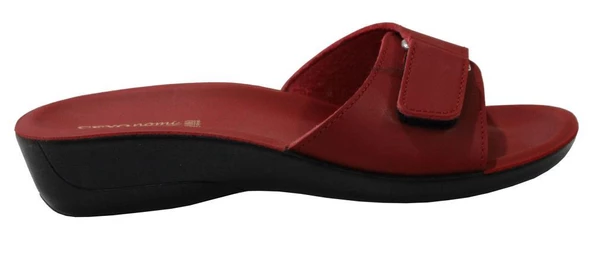 Ceyo Siena-4 Kırmızı Ortapedik Bayan Terlik & Sandalet - Resim 2