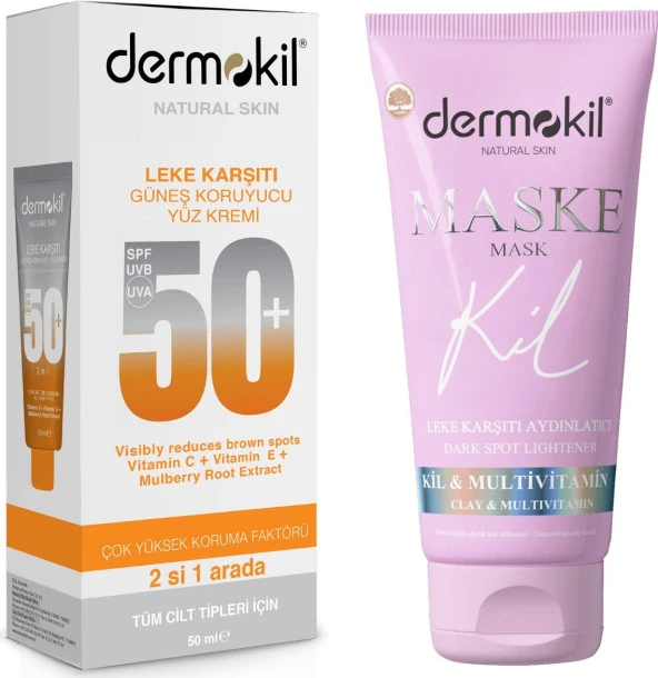 Dermokil Leke Karşıtı Güneş Krem ve Leke Maske 2'li Set