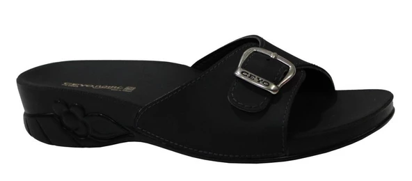 Ceyo Flora-6 Siyah Ortapedik Bayan Terlik & Sandalet ürün görseli