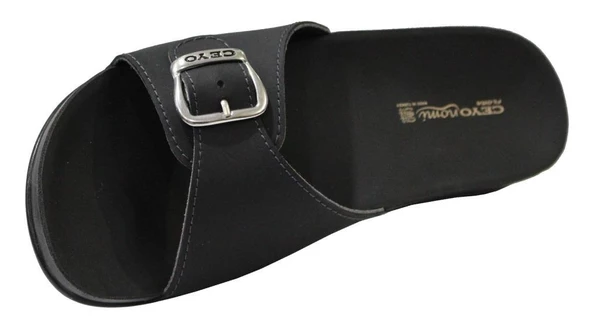 Ceyo Flora-6 Siyah Ortapedik Bayan Terlik & Sandalet - Resim 4