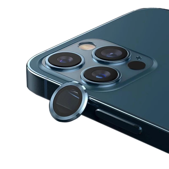 iPhone 13 / 13 Mini Toz Geçirmez Temperli Kamera Lens Koruyucu - Resim 3