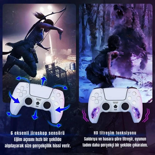 Cosmostech PLAYX PS4 ,PC , Android Tv , Tv Box Mobil Uyumlu Kablosuz Controller Gamepad Oyun Kolu Army Kamuflaj - 3
