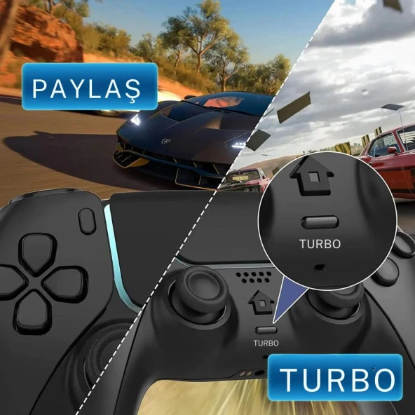 Cosmostech PLAYX PS4 ,PC , Android Tv , Tv Box Mobil Uyumlu Kablosuz Controller Gamepad Oyun Kolu Army Kamuflaj - 6