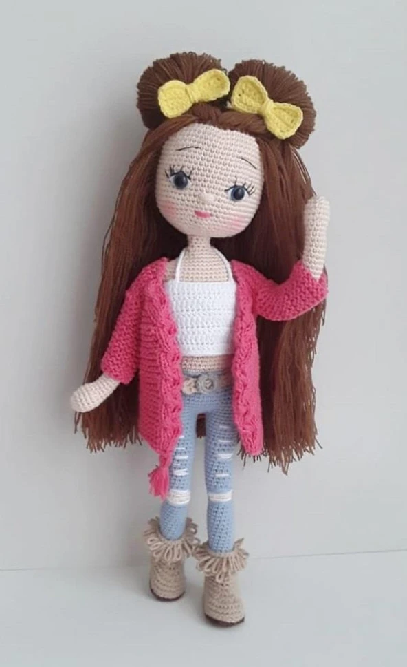 Havalı Bebek Amigurumi Organik Oyuncak - 1