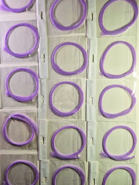 eagenset Mor Fosforlu Karanlıkta Parlayan, Glow / Luminous Ultraviyole (UV) Neon Poşet Çapari Simi - 10
