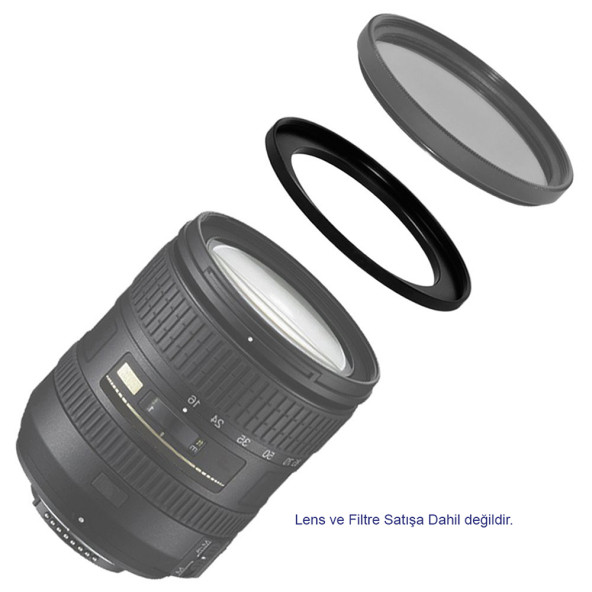 Ayex 43mm - 49mm Step-Up Ring Filtre Adaptörü 43-49mm - 4