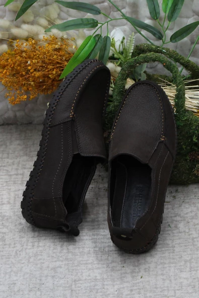 Bulldozer 241051 Nubuk Rahat Yumuşak Hakiki Deri Erkek Ayakkabı - Resim 6