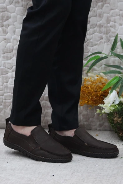 Bulldozer 241051 Nubuk Rahat Yumuşak Hakiki Deri Erkek Ayakkabı - Resim 2