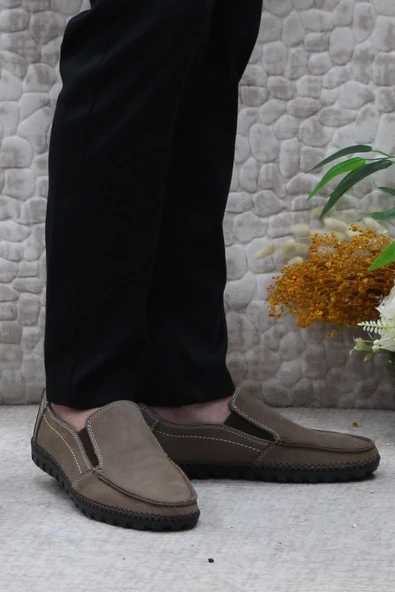 Bulldozer 241051 Nubuk Rahat Yumuşak Hakiki Deri Erkek Ayakkabı - Resim 7