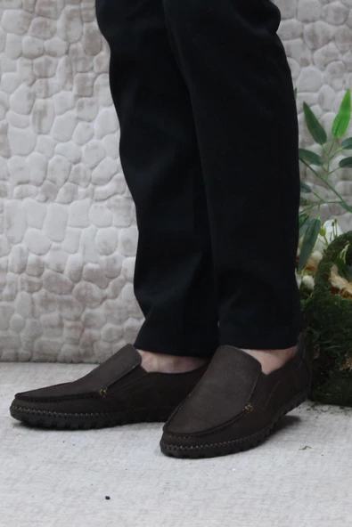 Bulldozer 241051 Nubuk Rahat Yumuşak Hakiki Deri Erkek Ayakkabı - Resim 3