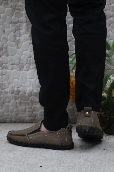 Bulldozer 241051 Nubuk Rahat Yumuşak Hakiki Deri Erkek Ayakkabı - Resim 10