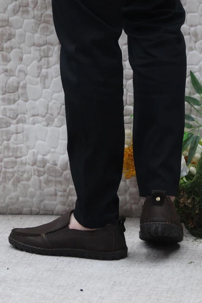 Bulldozer 241051 Nubuk Rahat Yumuşak Hakiki Deri Erkek Ayakkabı - Resim 4