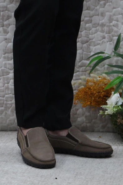 Bulldozer 241051 Nubuk Rahat Yumuşak Hakiki Deri Erkek Ayakkabı - Resim 8