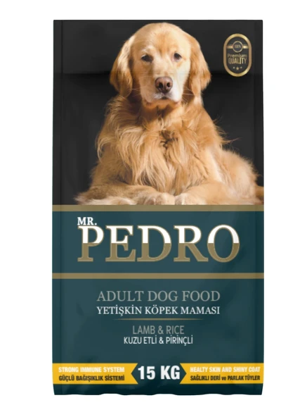 Pedro Kuzu Etli Yetişkin Köpek Maması 15 Kg - %26 Proteinli, Aktif Köpekler İçin Tam Beslenme