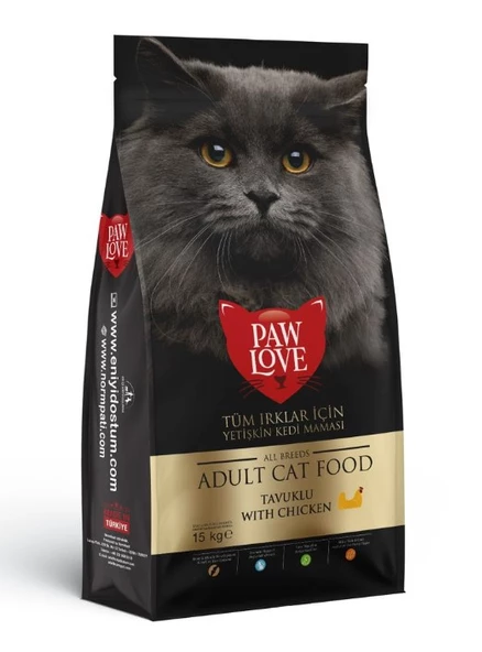 Paw Love Tavuklu Yetişkin Kedi Maması 15 Kg