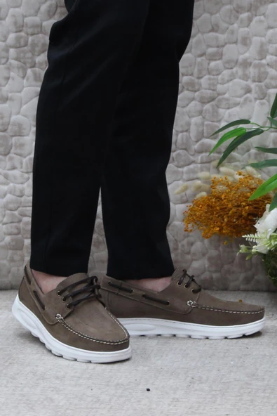 Bulldozer 241112 Rahat Hafif Esnek Orijinal Ürün Nubuk Hakiki Deri Erkek Ayakkabı - Resim 7