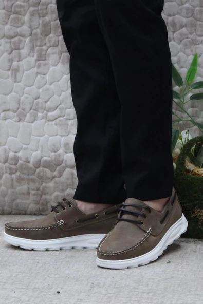 Bulldozer 241112 Rahat Hafif Esnek Orijinal Ürün Nubuk Hakiki Deri Erkek Ayakkabı - Resim 9