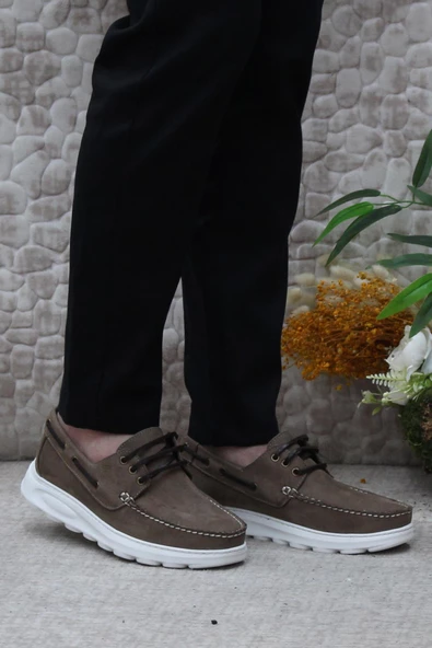 Bulldozer 241112 Rahat Hafif Esnek Orijinal Ürün Nubuk Hakiki Deri Erkek Ayakkabı - Resim 8