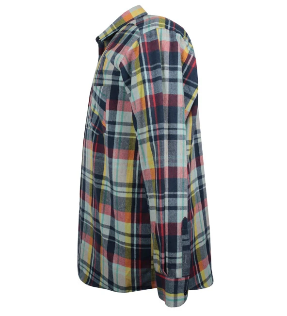 Erkek Büyük Beden 118-131 Kilo Arası İçin Uygun Pamuklu Uzun Kollu Oduncu Gömlek - 2