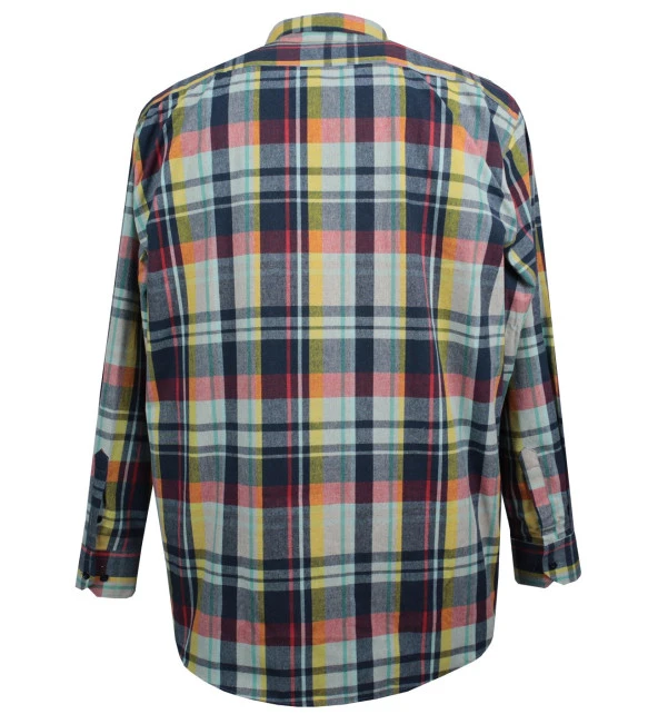 Erkek Büyük Beden 118-131 Kilo Arası İçin Uygun Pamuklu Uzun Kollu Oduncu Gömlek - 3