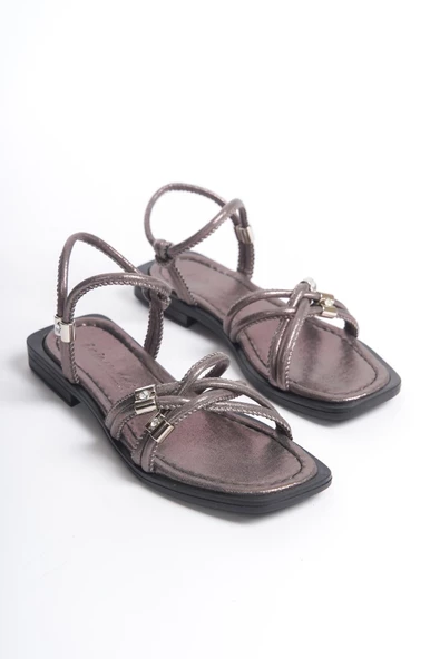 MİA026-1502 Günlük Kadın Siyah Sim Tatil Sandaleti ürün görseli