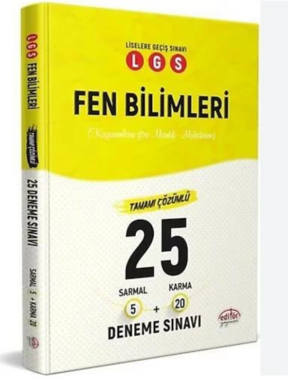 EDİTÖR LGS FEN BİLİMLERİ 25 Lİ DENEME SINAVI