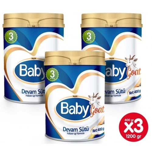 Baby Goat 3 Keçi Sütü Maması 400gr 3 Adet