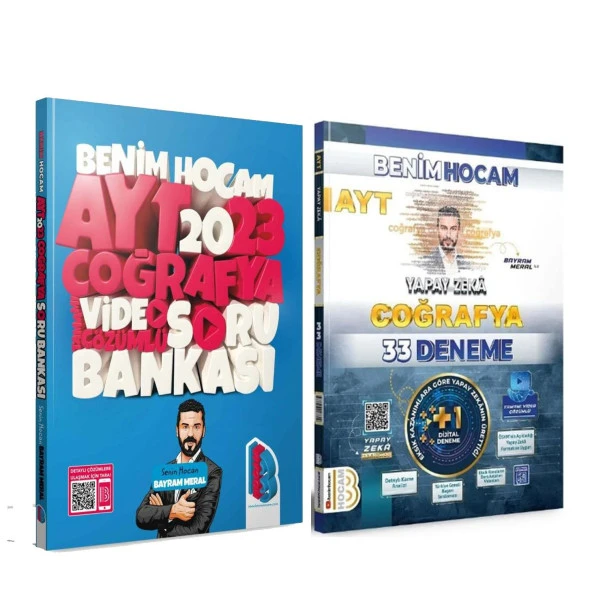 Benim Hocam AYT 2023 Coğrafya Soru ve Yapay Zeka Deneme Seti 2 Kitap