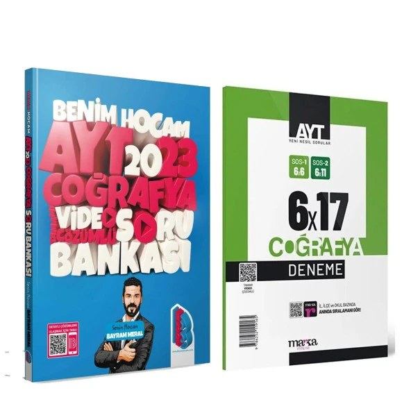 Benim Hocam 2023 AYT Coğrafya Soru Bankası ve Marka Deneme Seti 2 Kitap