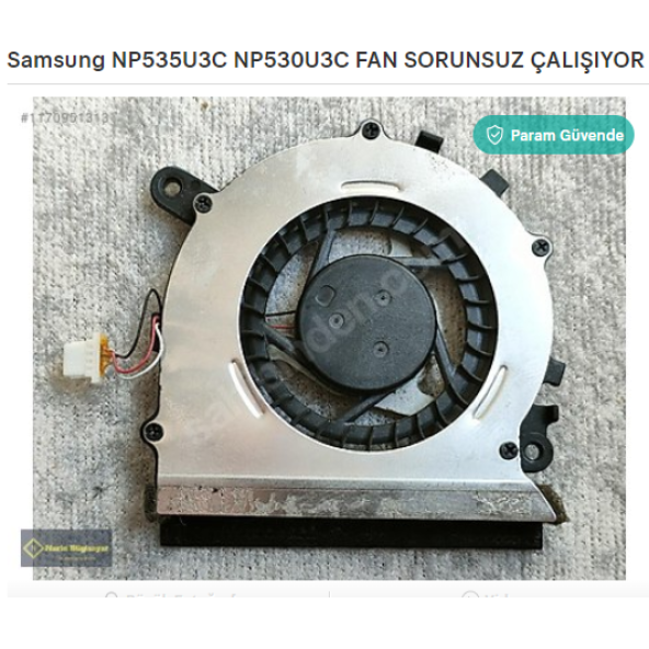 Samsung NP535U3C NP530U3C FAN SORUNSUZ ÇALIŞIYOR