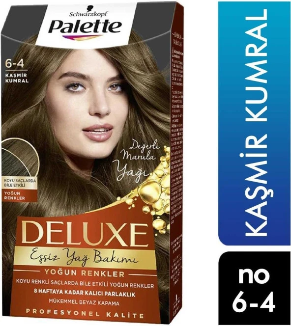 Palette Deluxe Eşsiz Yağ Bakımı Saç Boyası Kaşmir Kumral 6-4