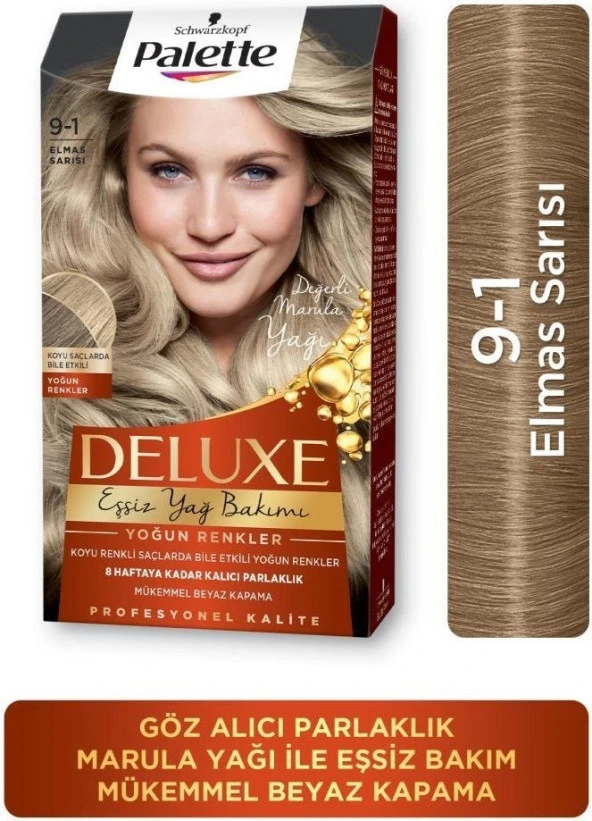 Palette Deluxe 9-1 Dıamond Blond Saç Boyası ürün görseli