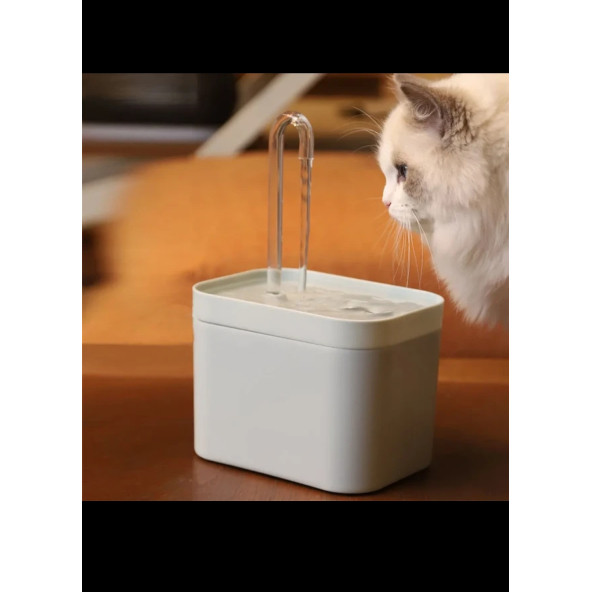 Kedi ve Köpek İçin Ultra Sessiz Su Pınarı, Su Çeşmesi, Su Sebili (1.5L) - 8
