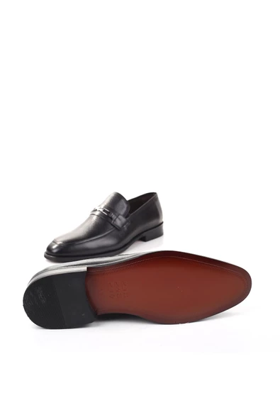 Walkenzo 3728 Hakiki Deri Bağcıksız Klasik Erkek Ayakkabı - 5