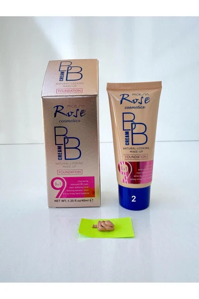 Roesıa Rose Cosmetics 9IN1 BB Krem Fondöten Renk: 02