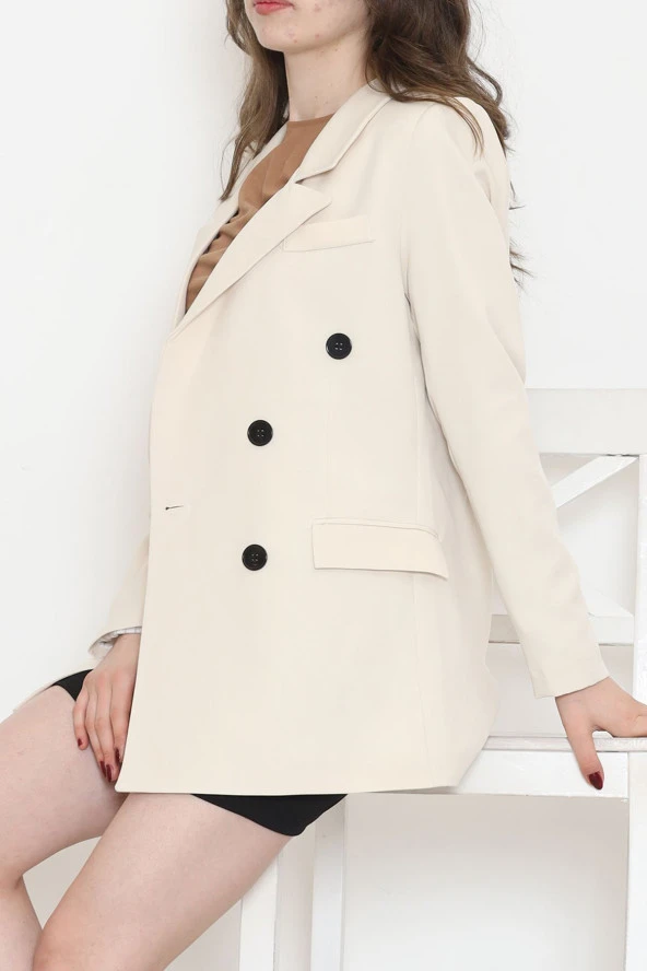 Blazer Ceket Bej - 80027.683. - 5