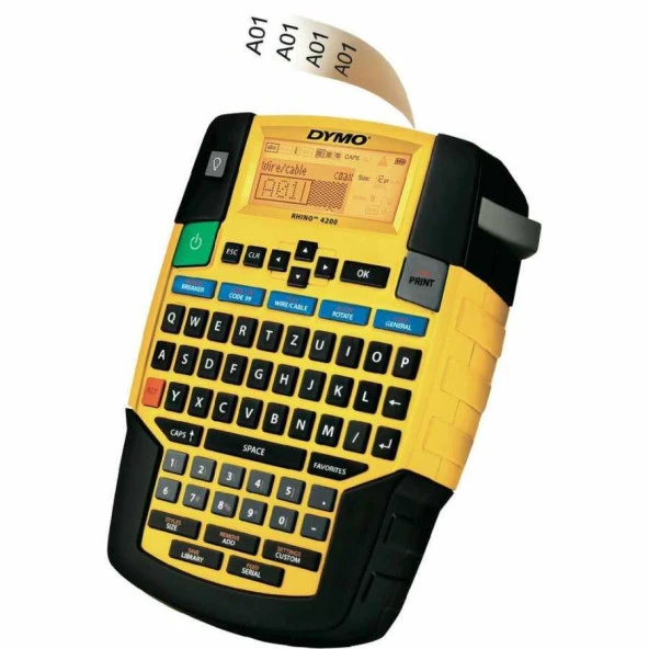 DYMO RhinoPRO 4200 Taşınabilir Endüstriyel Etiketleme Makinesi