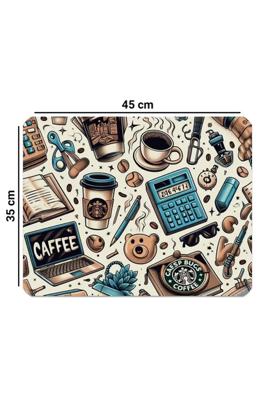 Valerine Life Kahve Makinesi Matı Su Geçirmez Kaymaz Yıkanabilir Çaycı, Çay Espresso Makinesi Pad 35x45cm 27240108 - 4