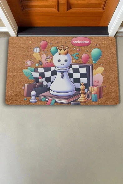 Valerine Life Satrançlı Welcome Kapı Önü Paspası 45x70cm - 2