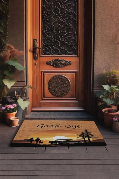 Valerine Life Good Bye Gün Batımı Kapı Önü Paspası 45x70cm - Resim 3