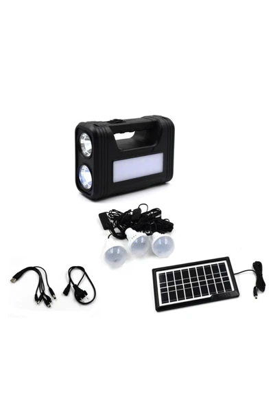 Güneş Panelli Solar Aydınlatma – Taşınabilir Güneş Enerjili Işık ve Şarj Ünitesi, Çok Fonksiyonlu - 7