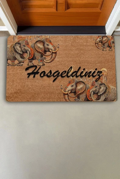 Valerine Life Hint Bereket Filleri Hoş Geldiniz Kapı Önü Paspası 45x70cm - Resim 2